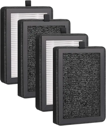 Miniatura 7 de Nispira Paquete de 2 filtros de repuesto LV-H128 HM669A RV60 compatibles con Levoit PUURVSAS ROVACS purificador de aire parte LV-H128-RF