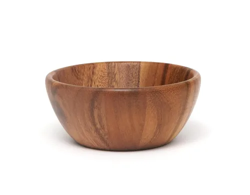 Lipper International Tazón redondo de acacia para servir frutas o ensaladas, pequeño, 6 pulgadas de diámetro x 2.5 pulgadas de alto, cuenco