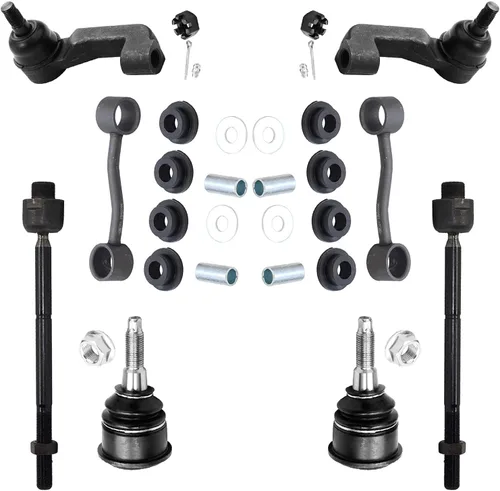 Miniatura 144 de Detroit Axle – Kit de suspensión delantera para Hyundai 2013-2018 Santa Fe 2 enlaces de barra de estabilizador 4 varillas de amarre interiores