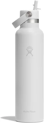 Miniatura 7 de Hydro Flask Botella de agua – Acero inoxidable aislado – Tapa flexible con pajita de boca estándar, antiderrames, a prueba de fugas y recargable