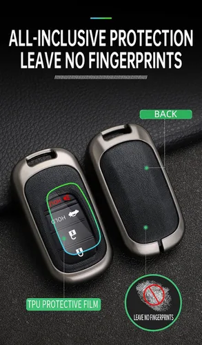 Miniatura 6 de ontto Funda inteligente para llave de automóvil inteligente para Honda Accord Civic HR-V CR-V Pilot Sport SI EX EX-L Touring 2022 2023, protector