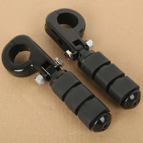 Miniatura 21 de Green-L Estriberas universales para motocicleta de 1 1/4 pulgadas con abrazadera P para Harley Sportster Softail Dyna Touring Road King Street Glide
