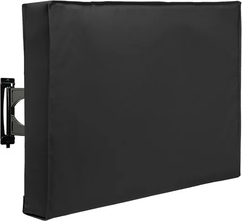 SunPatio Funda resistente a la intemperie para TV para pantallas planas de 41 a 43 pulgadas, protector de pantalla impermeable con bolsillo remoto
