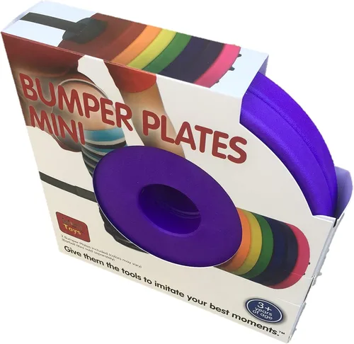 Miniatura 13 de WOD Toys Placas de parachoques de colores mini – Placas de parachoques adicionales para la barra Mini – Juguetes de fitness seguros y duraderos