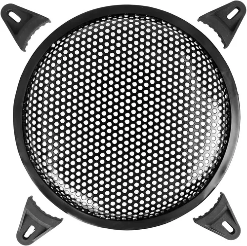 Miniatura 8 de X AUTOHAUX Universal 6 pulgadas altavoz de audio de coche subwoofer metal Waffle Grill cubierta protectora con borde de goma y clips