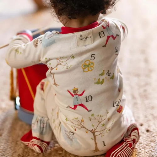 Miniatura 80 de Burt's Bees Baby Pijama para bebé niña, 100% algodón orgánico, pijama de una pieza, overol diagonal con cremallera, ajuste cómodo