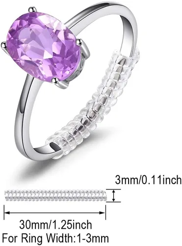 Miniatura 5 de JewelryPalace Anillos de compromiso solitarios de plata de ley 925 chapados en oro de 14 quilates con piedra natal de topacio azul citrino y piedras
