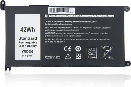 Batería Amanda 42Wh YRDD6 1VX1H para Dell Inspiron 5482 5485 7586 3583 5491 5591 5481 3310 2 en 1 5593 5480 3493 3793 35822 5581 5584 5590 3584 5493