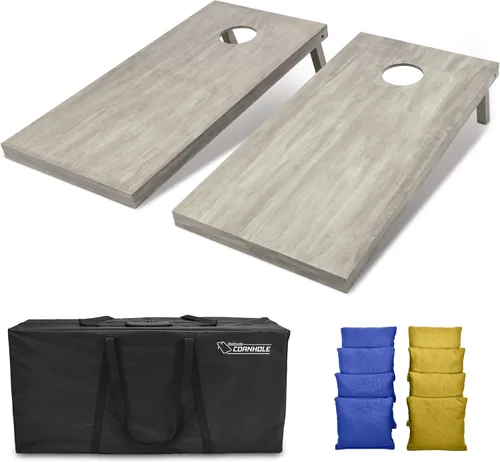Miniatura 87 de GoSports Juego de tablas de cornhole de madera de tamaño reglamentario de 4 x 2 pies, incluye funda de transporte y bolsas de frijoles