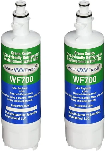 Aqua Fresh ADQ36006101 - Filtro de agua de repuesto compatible con LG LT700P, 9690, ADQ36006102, RFC 1200A, ADQ36006101-S, LFXS30766S, WSL-3, FML-3