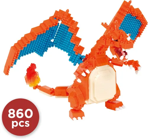 Miniatura 2 de nanoblock - Pokémon - Edición Charizard Deluxe, kit de construcción de la serie Pokémon