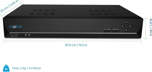 Miniatura 2 de REOLINK Grabadora de video en red de 8 canales para sistema de cámara de seguridad para el hogar, solo funciona con cámara IP REOLINK PoE