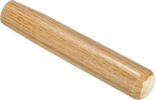 PATIKIL Mango de pala de madera de 7 pulgadas, reemplazo de mango de pala de jardín, madera dura, marrón, 7.1 pulgadas