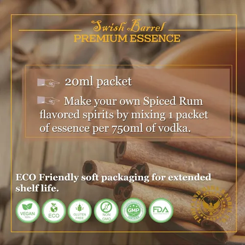 Miniatura 3 de Ron especiado Premium Essence Recambios de kit Bootleg Thousand Oaks Barrel Co. Sabor gourmet para mezcladores de cócteles añejos en barril