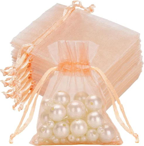 Miniatura 16 de joycraft 50 bolsas de organza amarillo limón – 2.7 x 3.5 pulgadas, bolsa de malla transparente para joyas, pequeña bolsa de favor de fiesta
