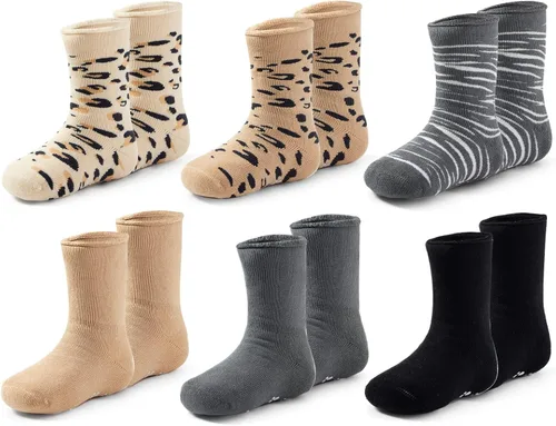 Miniatura 14 de Calcetines cálidos de invierno para bebés y niños, calcetines antideslizantes con agarres para bebés y niñas, calcetines de Navidad de felpa