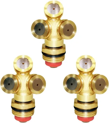 Miniatura 6 de Joywayus Boquilla rociadora de latón de 1 orificio, rociadores de jardín, 1/2 pulgada, conector de riego macho NPT de 1/2 pulgada, rociadores