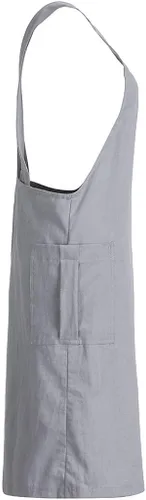 Miniatura 6 de XUNRYAN Delantal de lino de algodón para mujer, delantal cruzado en la espalda, vestido para hornear, cocinar, jardinería, trabajo, vestido