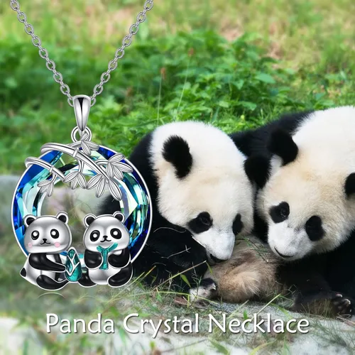 Miniatura 6 de Pingüinosperezosospandasbúhospanda rojojirafagatosllamasdinosaurioosocerdo monoconejito de Pascua, regalos de pingüinos, plata de ley 925, joyería