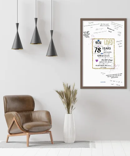 Miniatura 5 de Póster de libro de invitados para fiesta de cumpleaños número 16, pancarta de decoración de centro de mesa para mujeres u hombres que cumplen 16