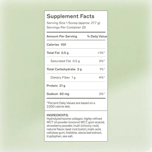 Miniatura 5 de Amy Myers MD Paleo Proteína en polvo – Fresas y crema, 20 porciones – Apoyo a la función intestinal a base de colágeno – Suplemento de proteína sin