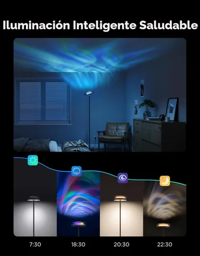 Miniatura 6 de Govee Uplighter - Lámpara de pie para sala de estar, proyector de ondulación RGBIC, lámpara de pie para dormitorio, compatible con SmartThings