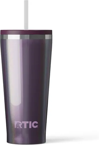 Miniatura 21 de RTIC Vaso Térmico Diario de 20 onzas de Acero Inoxidable Portátil con Aislamiento, Taza de Café de Viaje con Pajita, Forro de Cerámica, Tapa
