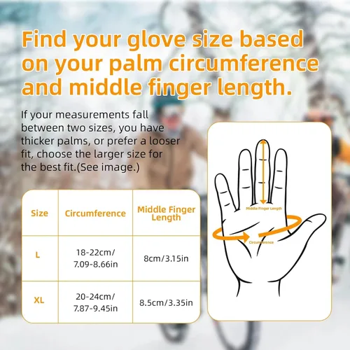 Miniatura 4 de Ryaco Guantes térmicos de invierno para hombres y mujeres, guantes cálidos con aislamiento para clima frío, impermeables, pantalla táctil