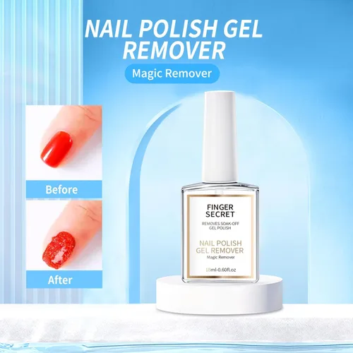 Miniatura 2 de Removedor de esmalte de uñas de gel, 0.7 onzas líquidas, removedor de gel mágico de acción rápida para gel UV/LED, enriquecido con acondicionador