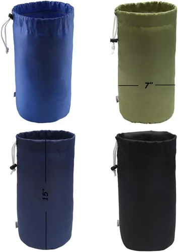 Miniatura 19 de Bolsa de saco, resistente al agua, con cordón duradero, paquete de 4