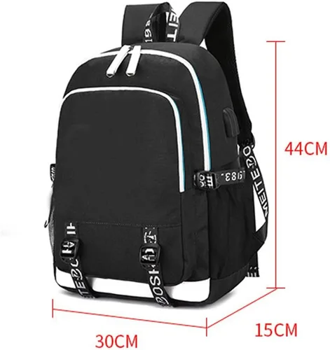 Miniatura 2 de DIOMMELL Jesus Loves You - Mochila de lona con capacidad para computadora portátil, mochila de viaje Negro