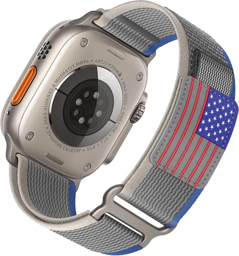 Correa de nylon Trail Loop - Compatible con Apple Watch Ultra 3/2/1 Series 11/10/9/8/7/6/SE/5/4/3 para hombres y mujeres, correa deportiva de tela