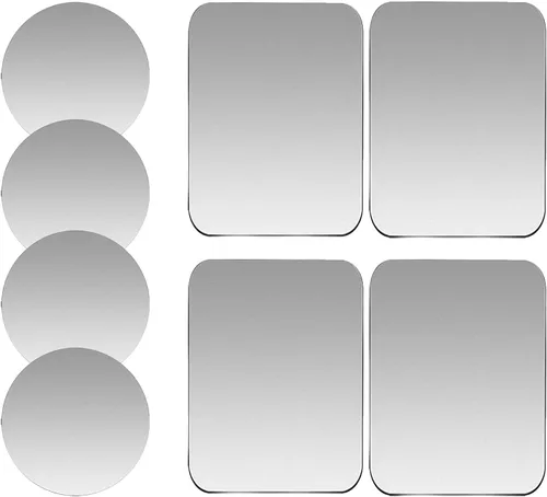 Miniatura 11 de Juego de 16 placas de metal de repuesto para soportes magnéticos de teléfono de coche, pared, soportes de ventilación de aire, estuches, imanes. Kit