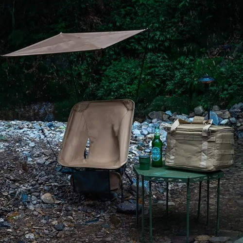 Miniatura 4 de Toldo de camping, silla de camping plegada, silla portátil, sombrillas compactas, refugios solares para camping, playa, pesca