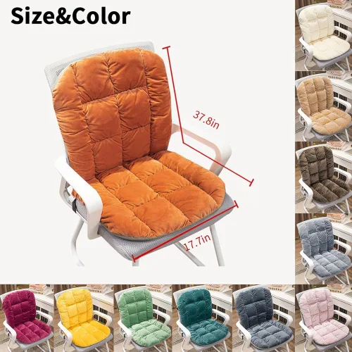 Miniatura 2 de Cojín para Silla de Escritorio Antideslizante Cojín de Asiento Mecedora Almohadilla para Silla de Oficina Cojín de Asiento de Dormitorio con Soporte