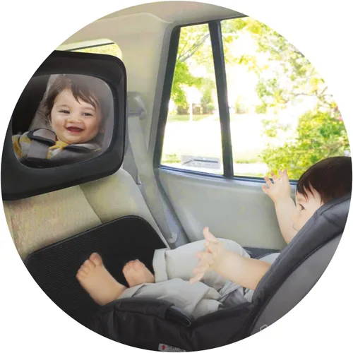 Miniatura 3 de Nuby Espejo de bebé para asiento trasero inastillable, color negro