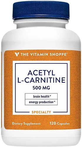 Miniatura 6 de The Vitamin Shoppe La acetil-L-carnitina 500mg apoya la memoria cerebral saludable (240 cápsulas)