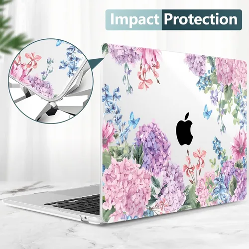 Miniatura 6 de TWOLSKOO Funda para MacBook Air de 15 pulgadas 2025 2024 2023 versión M4 A3241 M3 A3114 M2 A2941, carcasa rígida de plástico y protector