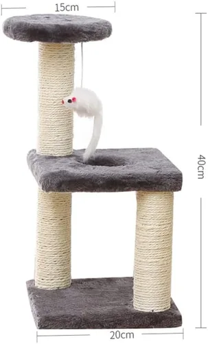 Miniatura 3 de Rascador de gato con marco de escalada para gatos, juguete para gato, cuerda de sisal, árbol de gato, gatito, parque infantil, muebles para mascotas