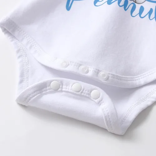Miniatura 39 de Conjunto de 3 piezas de ropa de bebé recién nacido con estampado de manga larga + pantalones + sombrero