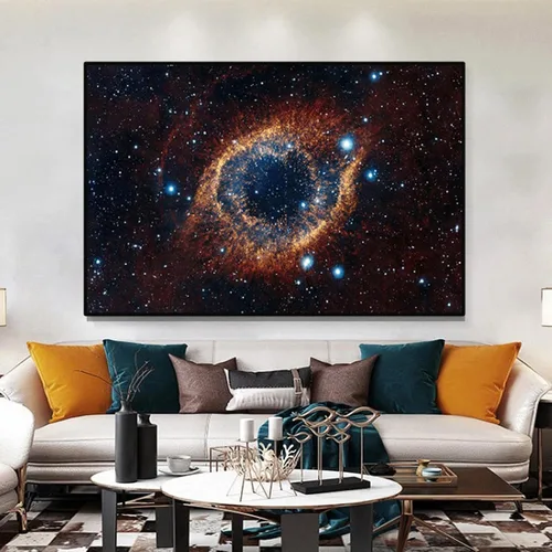 Miniatura 4 de Impresión en lienzo, espacio cósmico y cielo estrellado, imágenes en lienzo del planeta, imágenes de decoración en lienzo para pared de sala