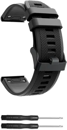 Miniatura 8 de Compatible con Garmin Fenix 5X, correa de silicona de repuesto para Garmin Fenix 5X/Fenix 5X Plus/Fenix 6X/Fenix 6X Pro/Fenix 7X/Fenix 7X