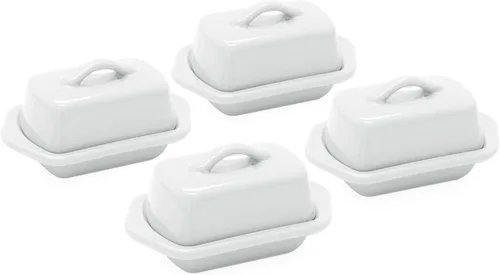 Miniatura 9 de Chantal Mini plato de mantequilla cubierto de cerámica, 5 pulgadas, gris desteñido