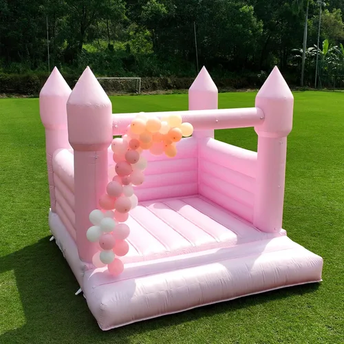 Miniatura 9 de Casa inflable negra para decoración de Halloween al aire libre, fiesta, patio, boda, castillo inflable de PVC para niños con soplador
