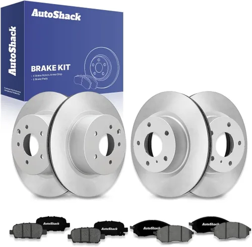 Miniatura 15 de AutoShack Rotores de Freno Delanteros y Traseros Pastillas de Freno de Cerámica Repuesto Para Nissan 370Z 350Z INFINITI G35 M35 EX35 G25 QX50 M45