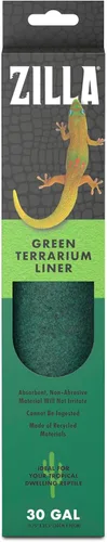 Miniatura 12 de Zilla, Sustrato para terrario para cama de reptiles, forro del suelo, verde, 40BR/50G, 17.25" x 35.25