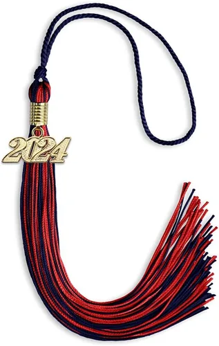 Miniatura 62 de Endea Graduation - Borla de doble color mixto con fecha dorada (negro/dorado antiguo, 2021)