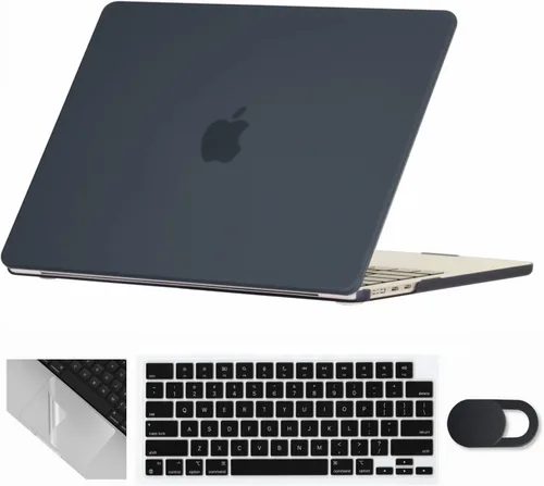 Miniatura 37 de Se7enline Compatible con MacBook Air 2024 de 15 pulgadas M4 M3 M2 A2941/A3114/A3241 Funda rígida para laptop Mac Air 15.3, cubierta protectora