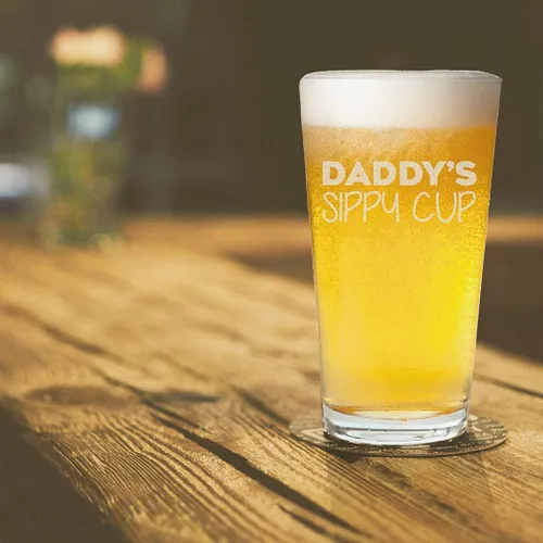 Miniatura 6 de Veracco Daddy's Sippy Cup - Vaso de cerveza para papá, divertido vaso de cerveza para papá, abuelo o padrastro, 16 onzas
