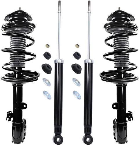 Miniatura 80 de Detroit Axle - Amortiguadores de puntales para Nissan Sentra 2007-2012 [Base S SL SR] Puntales delanteros completos con amortiguadores traseros